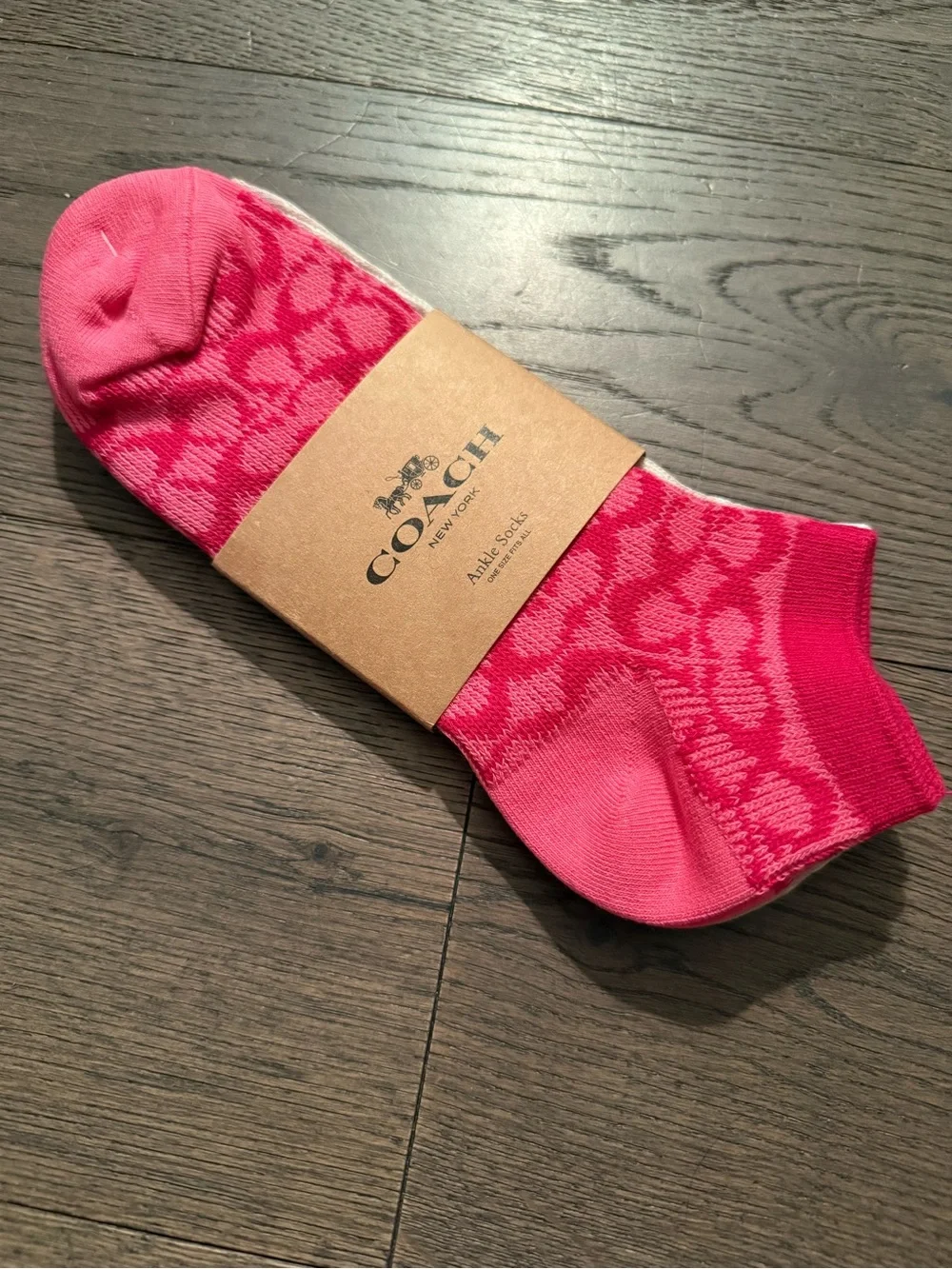 Coach Ankle Socks - 2 Pack. NWT